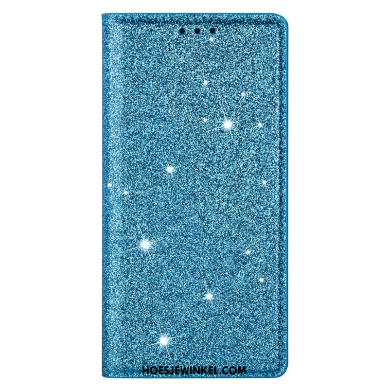 Folio-hoesje Samsung Galaxy S25 5g Edge Telefoonhoesje Pailletten