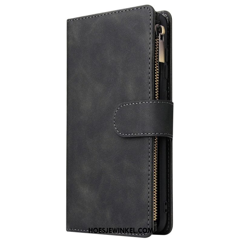 Folio-hoesje Samsung Galaxy S25 5g Edge Telefoonhoesje Portemonnee Met Suède-effect