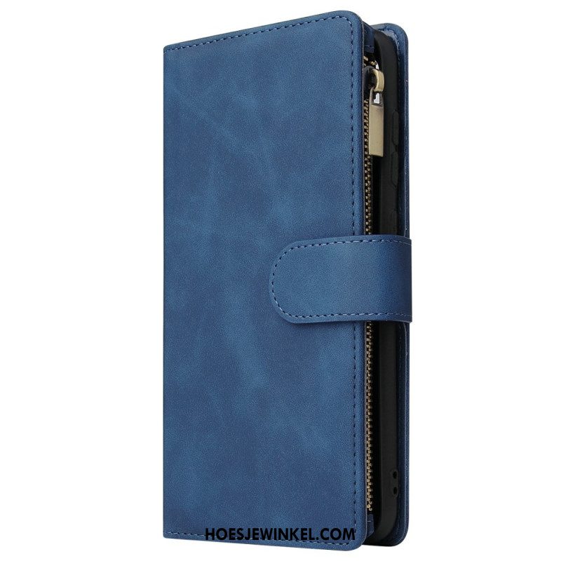 Folio-hoesje Samsung Galaxy S25 5g Edge Telefoonhoesje Portemonnee Met Suède-effect