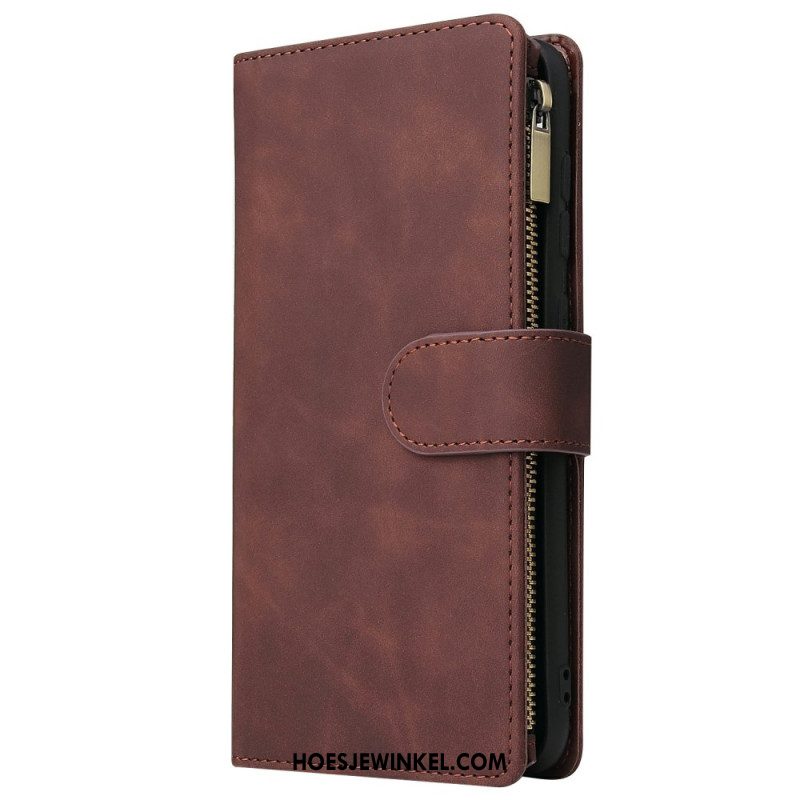 Folio-hoesje Samsung Galaxy S25 5g Edge Telefoonhoesje Portemonnee Met Suède-effect