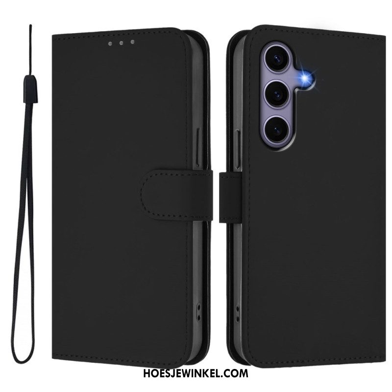 Folio-hoesje Samsung Galaxy S25 5g Kunstleren Koord