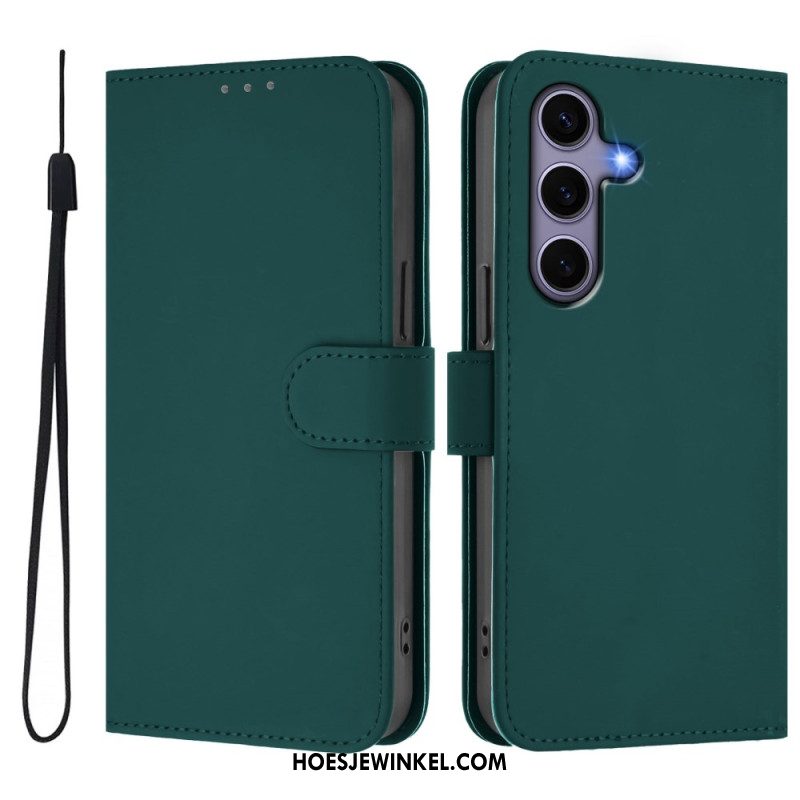 Folio-hoesje Samsung Galaxy S25 5g Kunstleren Koord