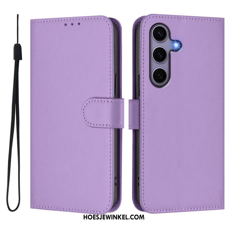 Folio-hoesje Samsung Galaxy S25 5g Kunstleren Koord