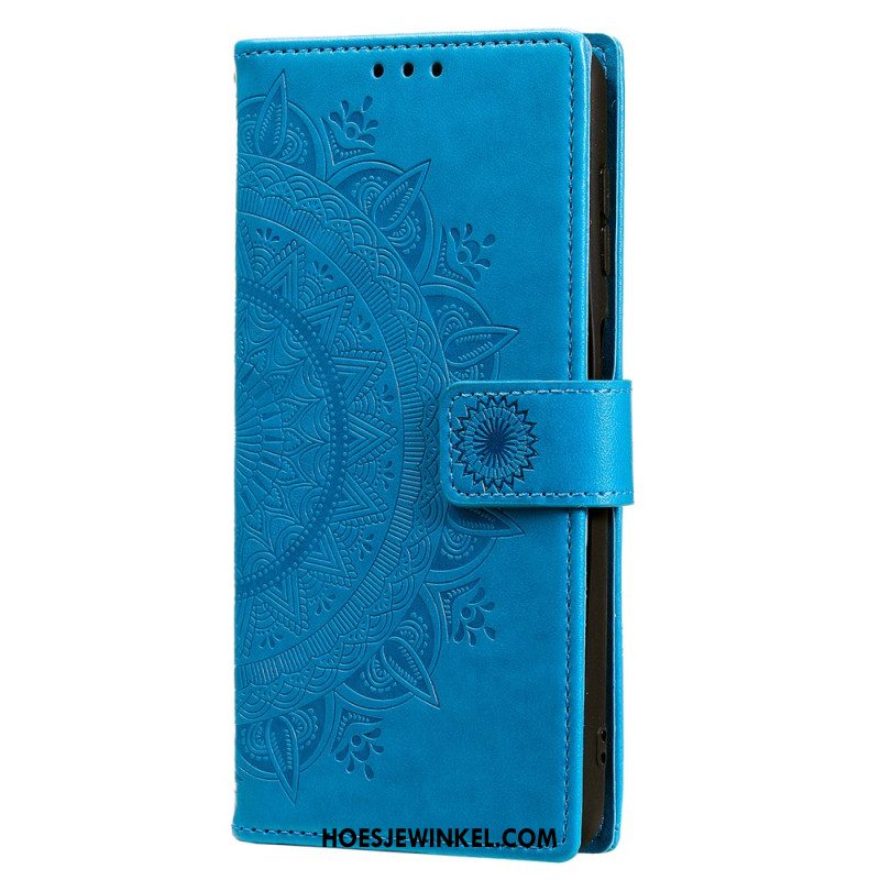 Folio-hoesje Samsung Galaxy S25 5g Portemonnee Met Mandala Zon En Koord