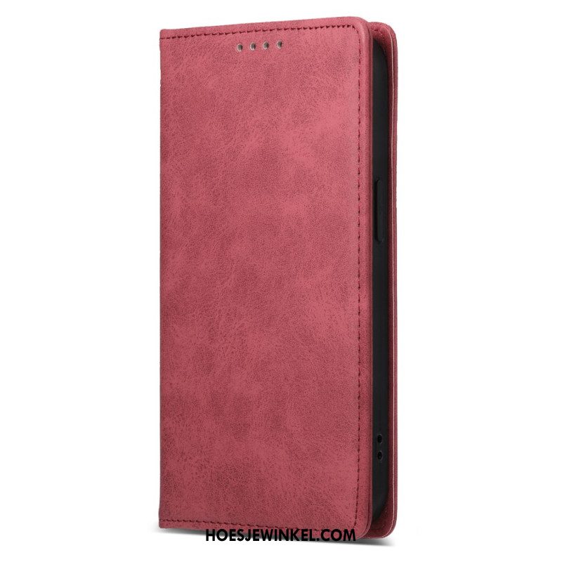 Folio-hoesje Samsung Galaxy S25 5g Rfid-blokkerend Lederlook