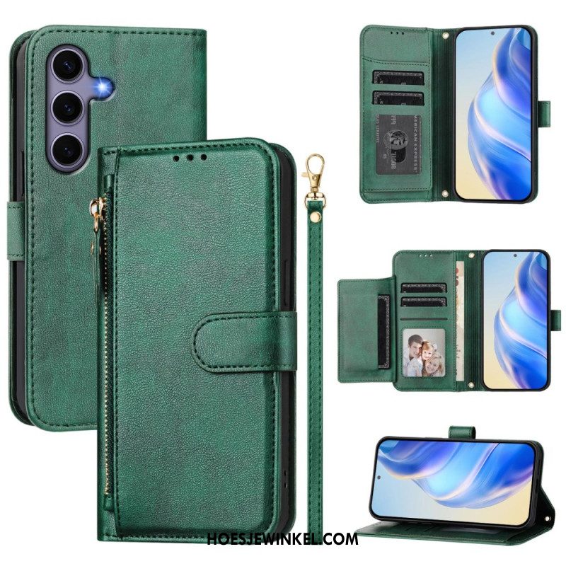 Folio-hoesje Samsung Galaxy S25 5g Telefoonhoesje Portemonnee