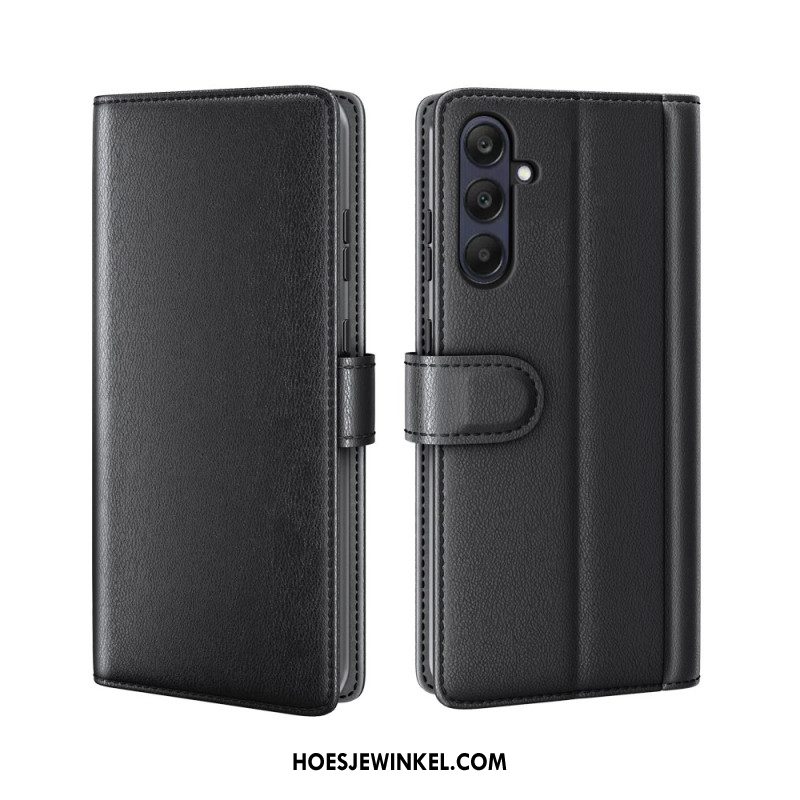 Folio-hoesje Samsung Galaxy S25 Fe Echt Leer