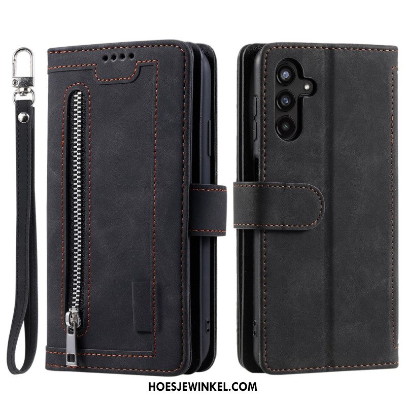 Folio-hoesje Samsung Galaxy S25 Fe Telefoonhoesje Kaarthouder En Rits