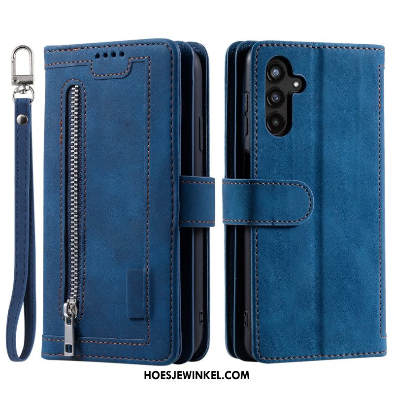 Folio-hoesje Samsung Galaxy S25 Fe Telefoonhoesje Kaarthouder En Rits