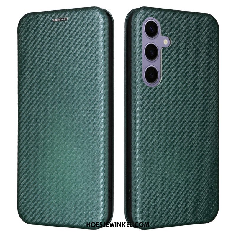 Folio-hoesje Samsung Galaxy S25 Plus 5g Koolstofvezel