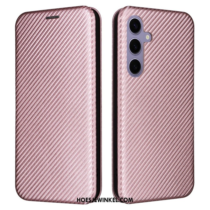 Folio-hoesje Samsung Galaxy S25 Plus 5g Koolstofvezel