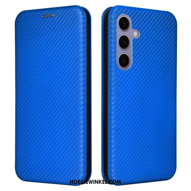 Folio-hoesje Samsung Galaxy S25 Plus 5g Koolstofvezel