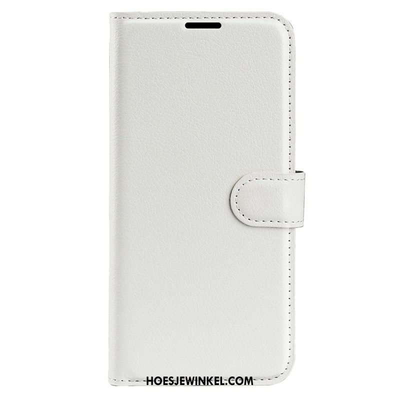 Folio-hoesje Samsung Galaxy S25 Ultra 5g Klassiek Lychee Kunstleer