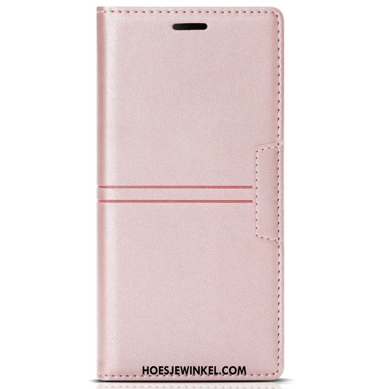 Folio-hoesje Samsung Galaxy S25 Ultra 5g Telefoonhoesje Dubbele Lijnen