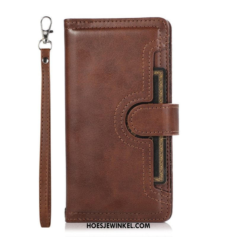 Folio-hoesje Samsung Galaxy S26 Magnetische Portemonnee En Koord