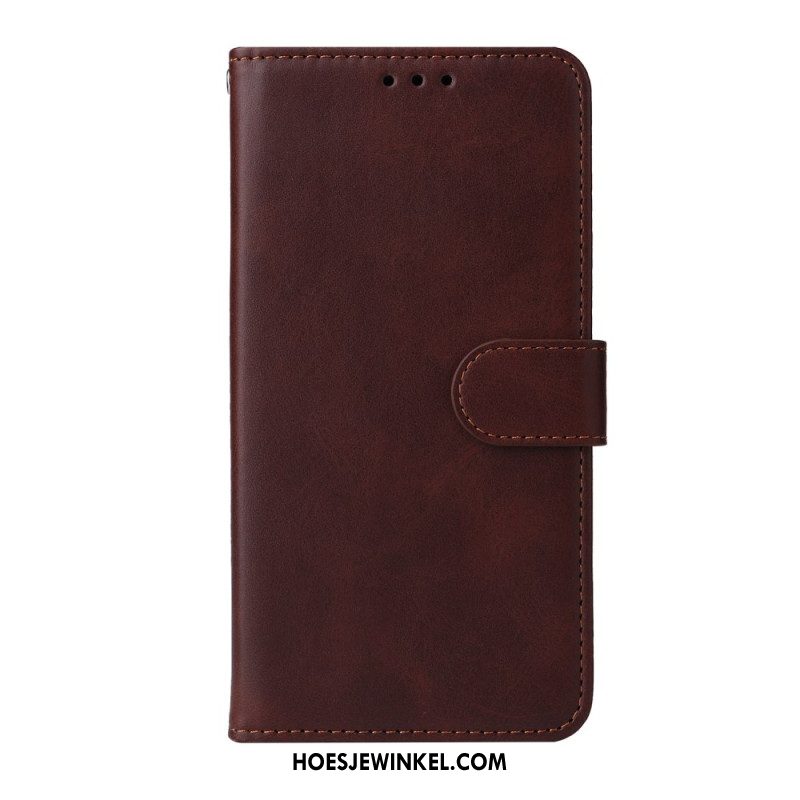 Folio-hoesje Samsung Galaxy S26 Plus Telefoonhoesje Effen Kunstleer