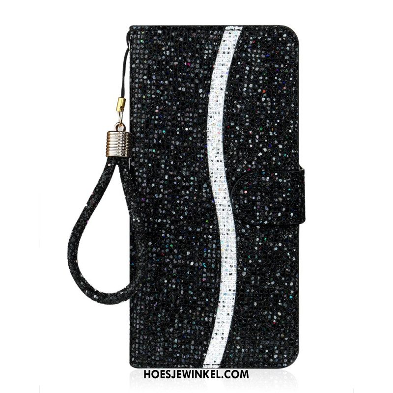 Folio-hoesje Samsung Galaxy S26 Telefoonhoesje S-design Met Pailletten