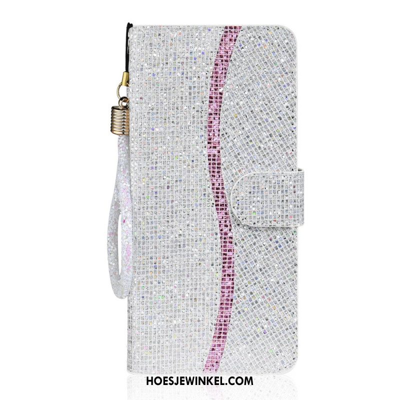 Folio-hoesje Samsung Galaxy S26 Telefoonhoesje S-design Met Pailletten