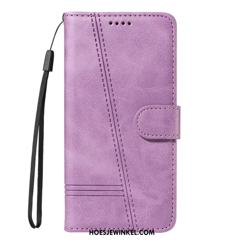 Folio-hoesje Samsung Galaxy S26 Telefoonhoesje T-design Lijnen