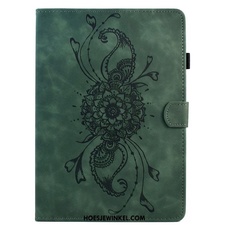 Folio-hoesje Samsung Galaxy Tab S11 Telefoonhoesje Mandala Met Suède-effect