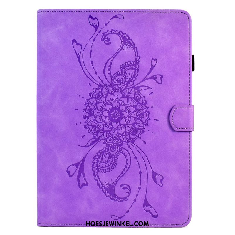 Folio-hoesje Samsung Galaxy Tab S11 Telefoonhoesje Mandala Met Suède-effect
