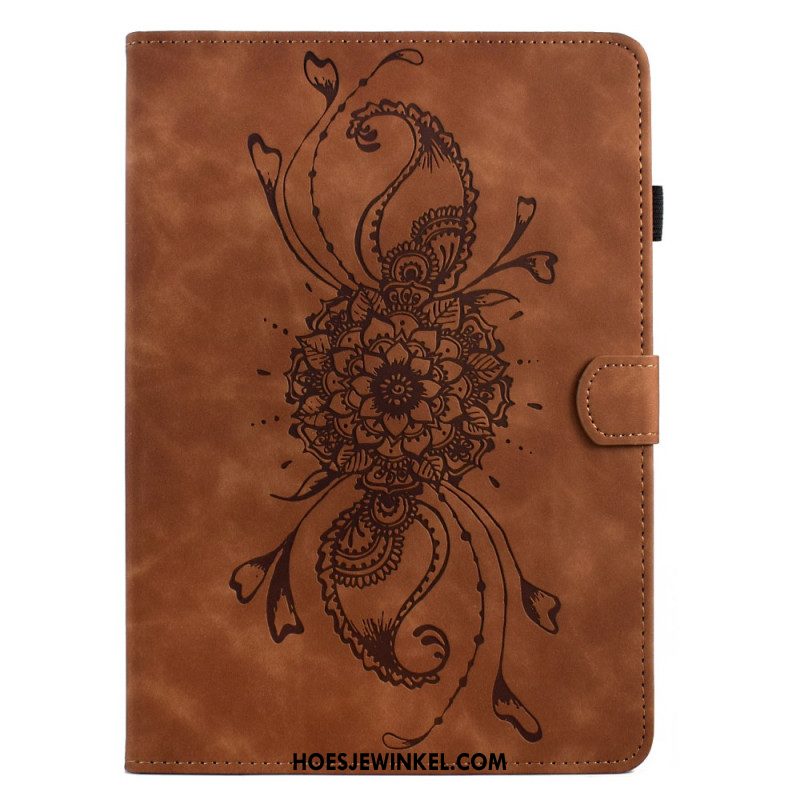 Folio-hoesje Samsung Galaxy Tab S11 Telefoonhoesje Mandala Met Suède-effect