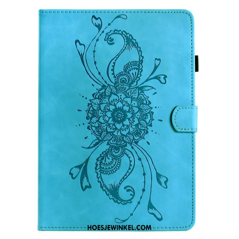 Folio-hoesje Samsung Galaxy Tab S11 Telefoonhoesje Mandala Met Suède-effect