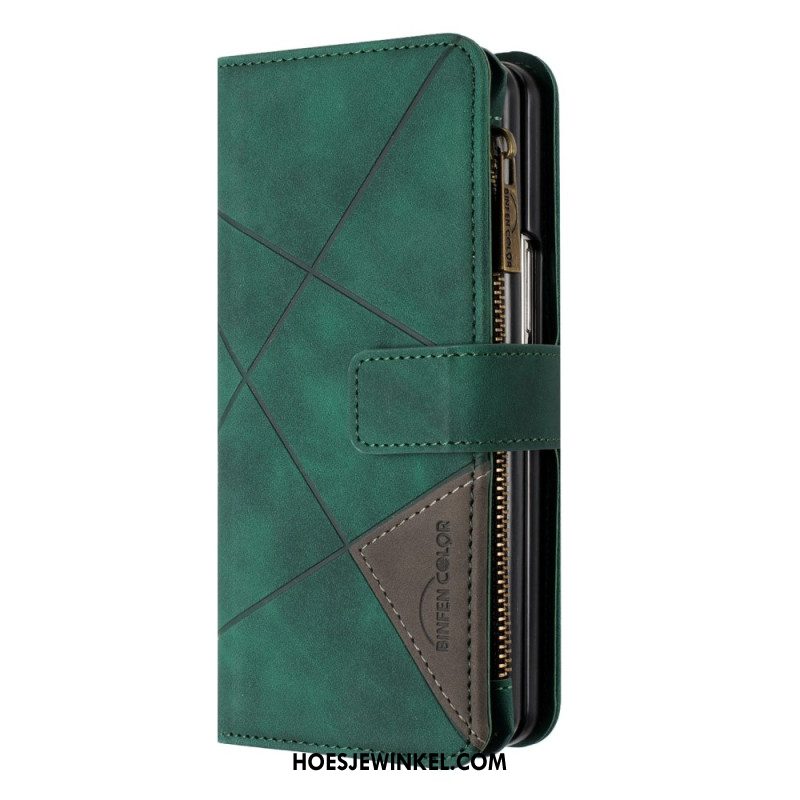 Folio-hoesje Samsung Galaxy Z Fold 6 Telefoonhoesje Binfen Color Geometry-portemonnee