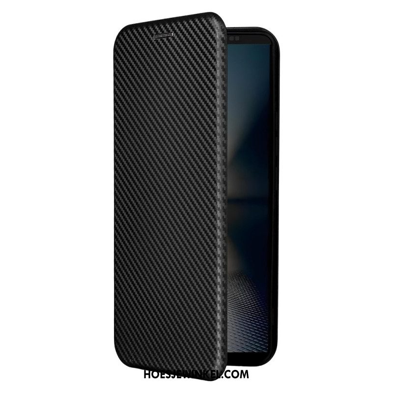 Folio-hoesje Sony Xperia 1 Vii Koolstofvezel
