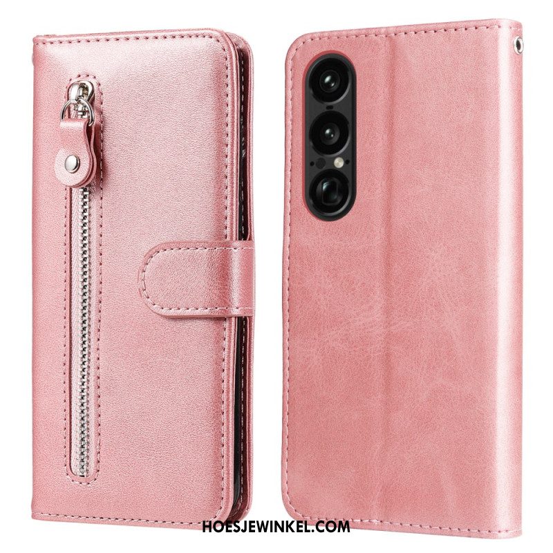 Folio-hoesje Sony Xperia 1 Vii Portemonneetje