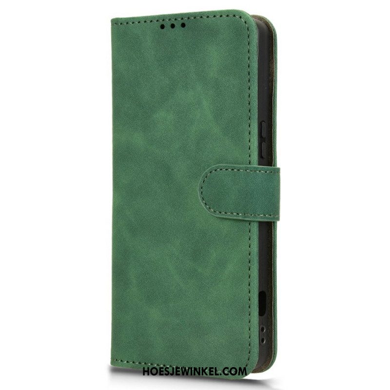 Folio-hoesje Sony Xperia 1 Vii Telefoonhoesje Suède-effect