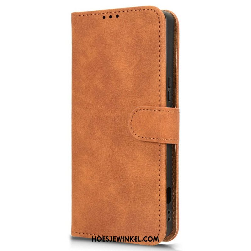 Folio-hoesje Sony Xperia 1 Vii Telefoonhoesje Suède-effect