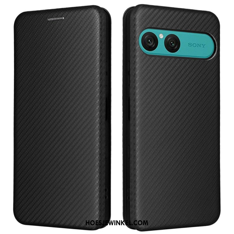 Folio-hoesje Sony Xperia 10 Vii Koolstofvezel