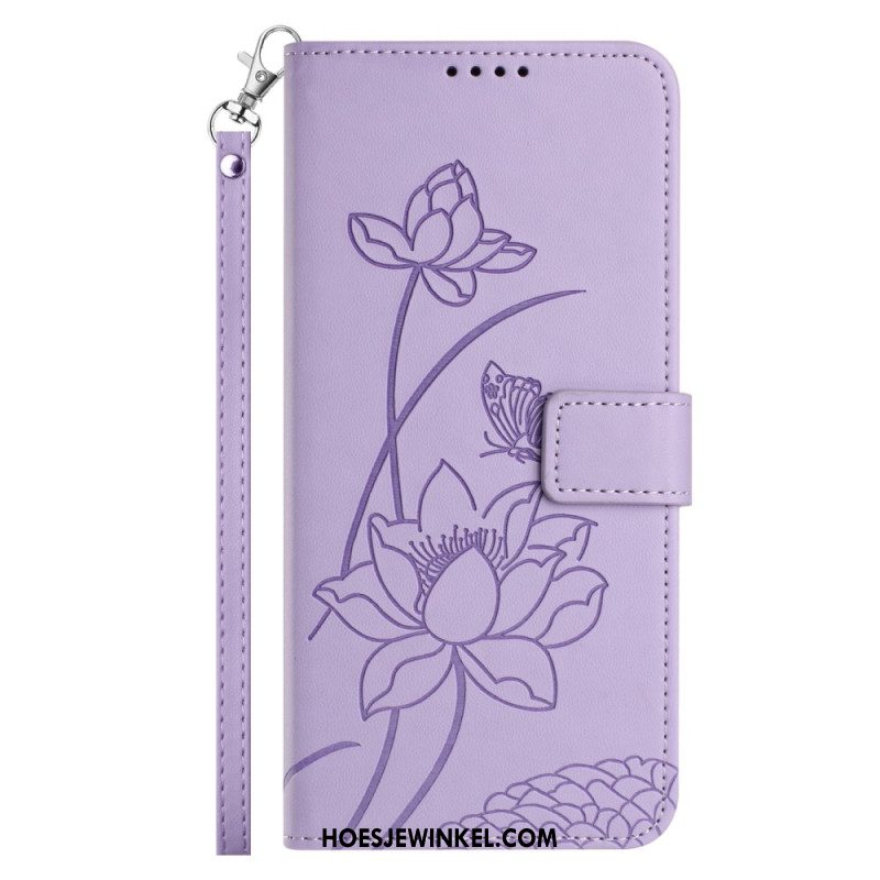 Folio-hoesje Sony Xperia 10 Vii Telefoonhoesje Bloemenprint
