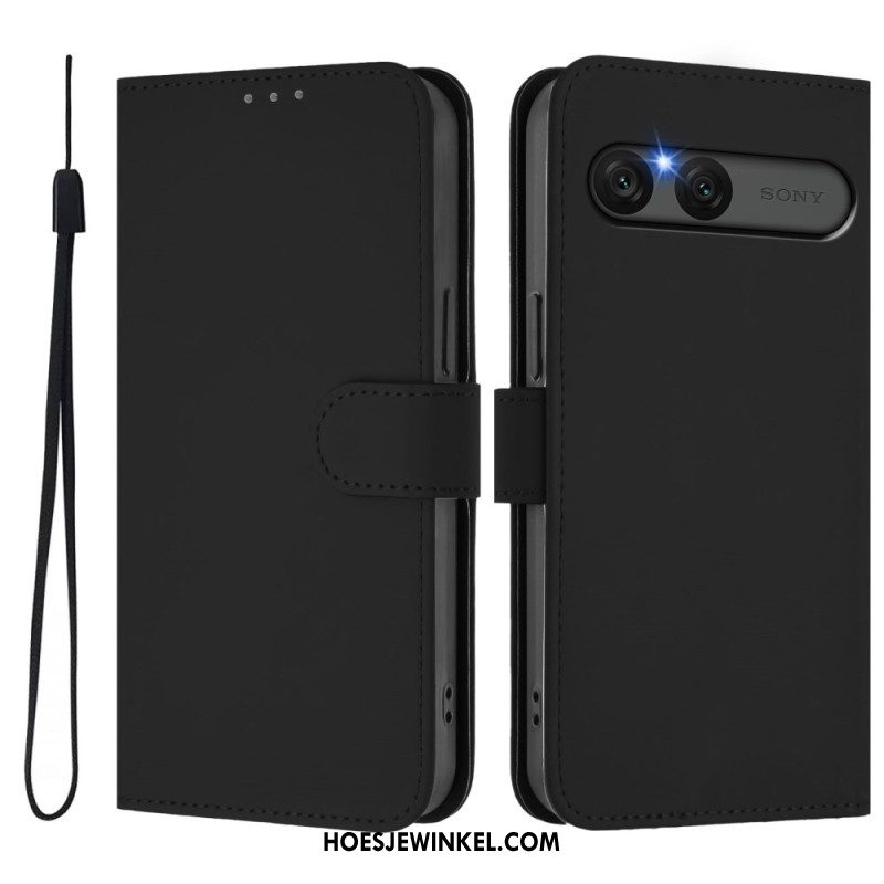 Folio-hoesje Sony Xperia 10 Vii Telefoonhoesje Kunstleer