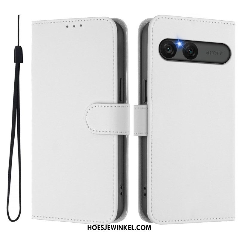 Folio-hoesje Sony Xperia 10 Vii Telefoonhoesje Kunstleer