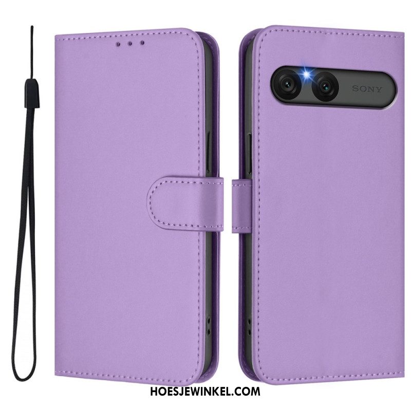 Folio-hoesje Sony Xperia 10 Vii Telefoonhoesje Kunstleer