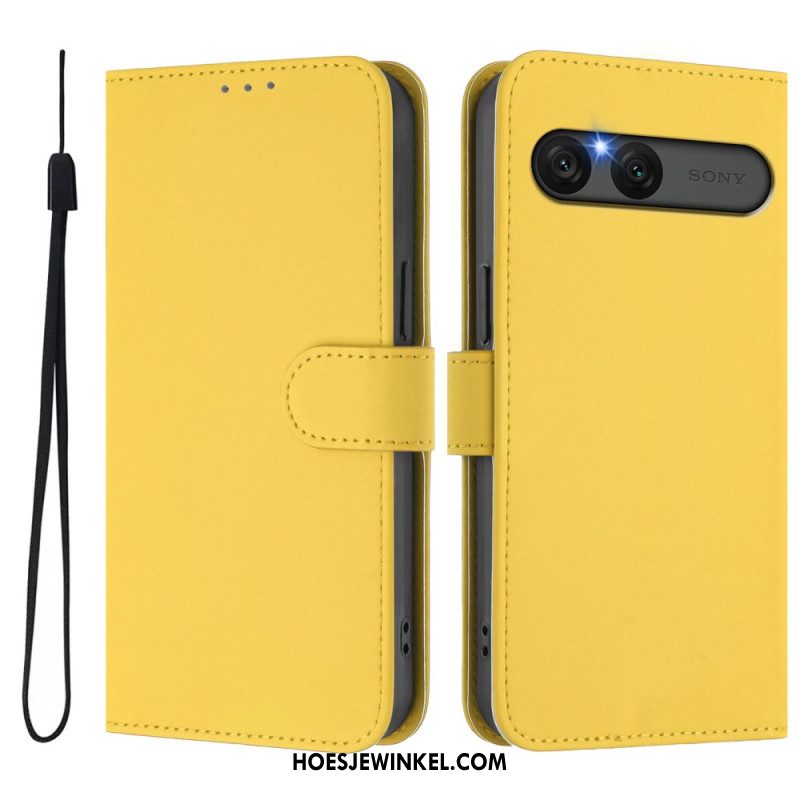 Folio-hoesje Sony Xperia 10 Vii Telefoonhoesje Kunstleer