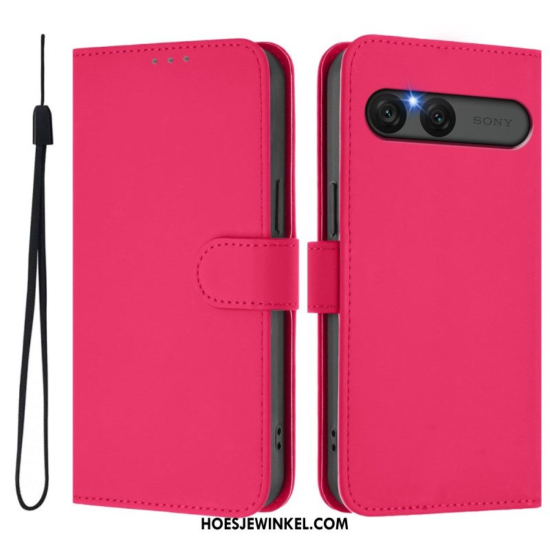 Folio-hoesje Sony Xperia 10 Vii Telefoonhoesje Kunstleer