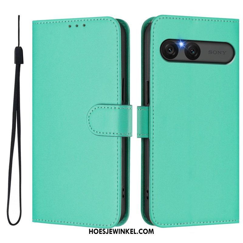 Folio-hoesje Sony Xperia 10 Vii Telefoonhoesje Kunstleer