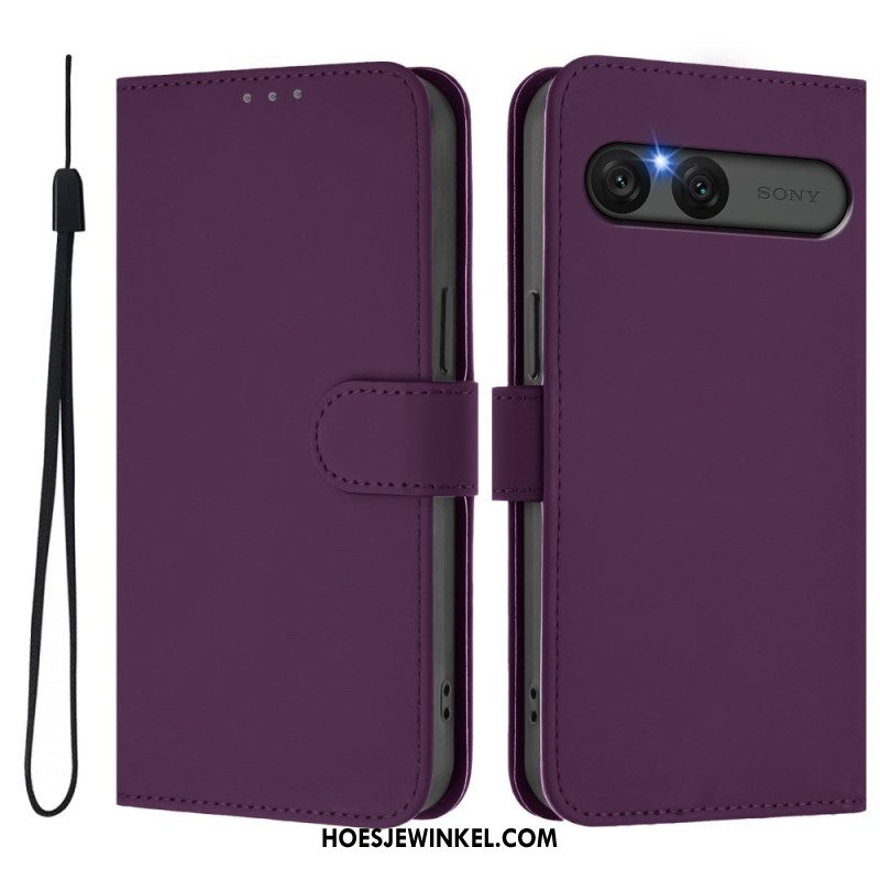 Folio-hoesje Sony Xperia 10 Vii Telefoonhoesje Kunstleer