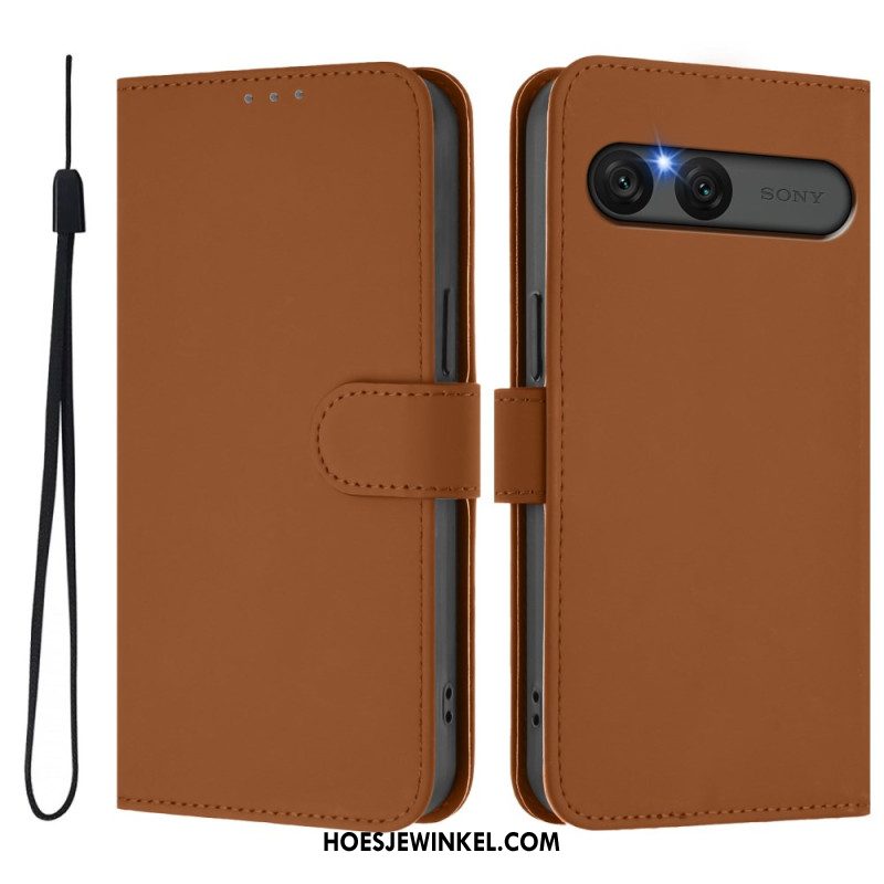 Folio-hoesje Sony Xperia 10 Vii Telefoonhoesje Kunstleer