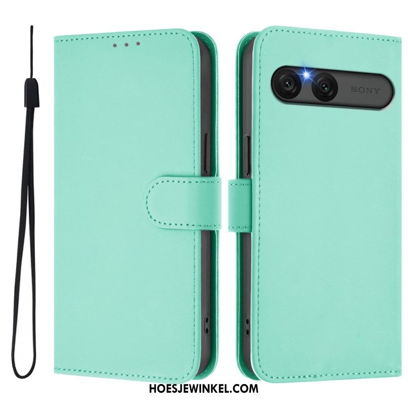 Folio-hoesje Sony Xperia 10 Vii Telefoonhoesje Kunstleer