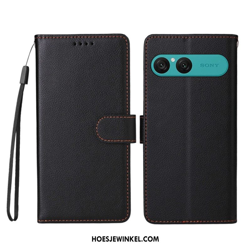 Folio-hoesje Sony Xperia 10 Vii Telefoonhoesje Leer-effect En Rfid-blokkering