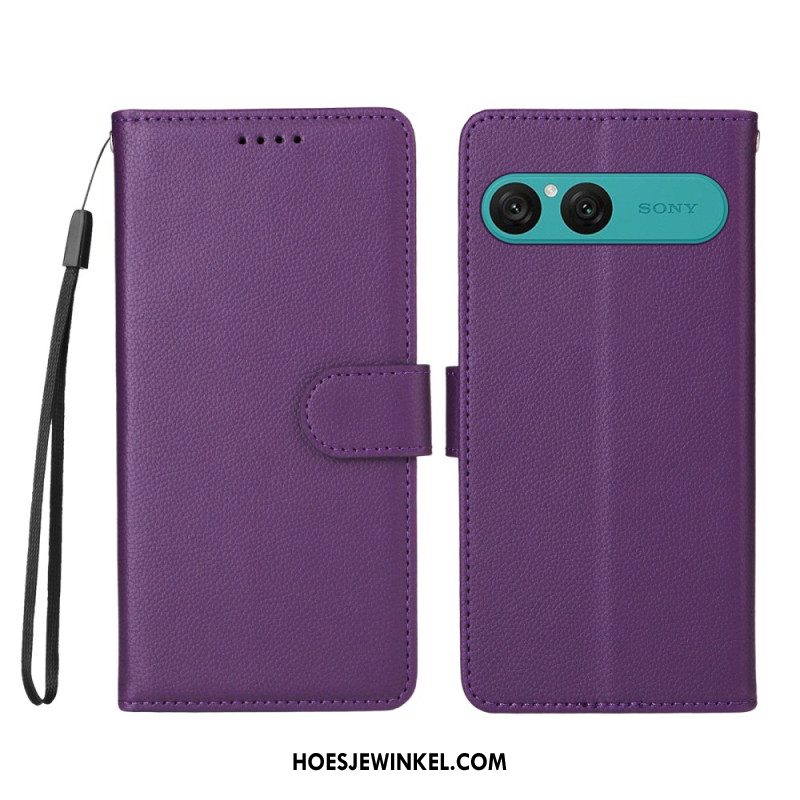 Folio-hoesje Sony Xperia 10 Vii Telefoonhoesje Leer-effect En Rfid-blokkering