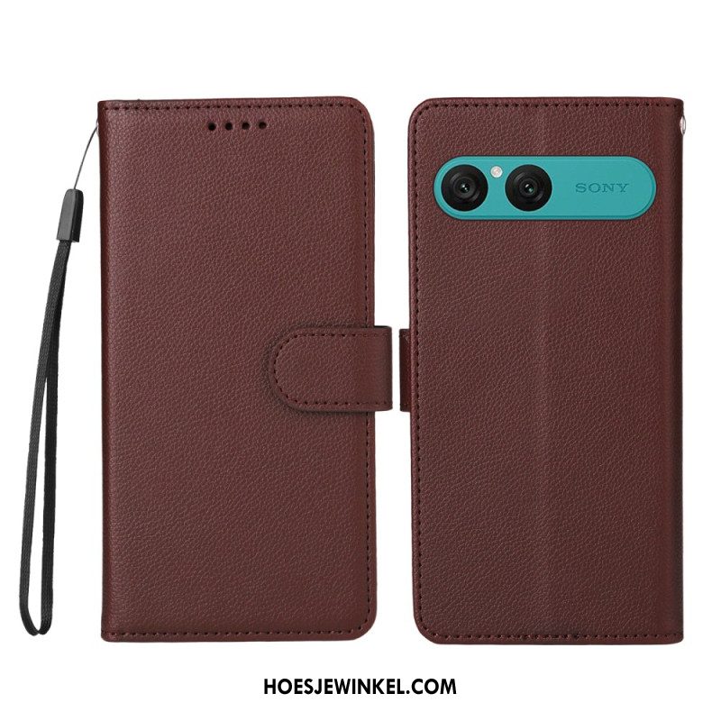 Folio-hoesje Sony Xperia 10 Vii Telefoonhoesje Leer-effect En Rfid-blokkering