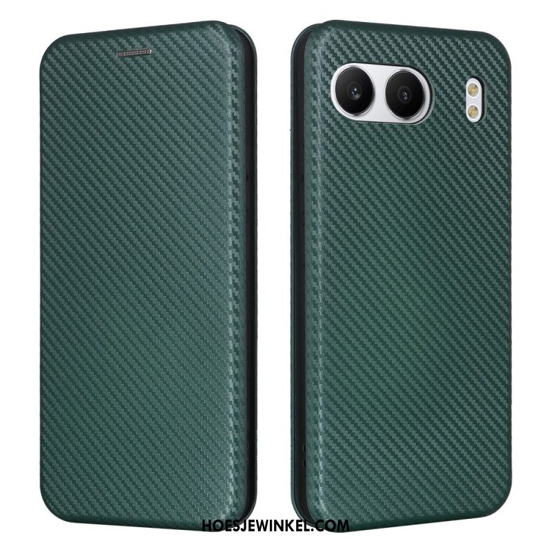 Folio-hoesje Voor Oneplus Nord 4 Carbon Vezel