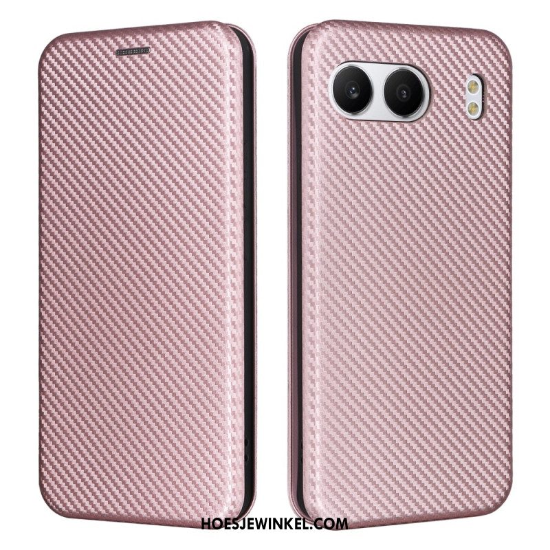 Folio-hoesje Voor Oneplus Nord 4 Carbon Vezel