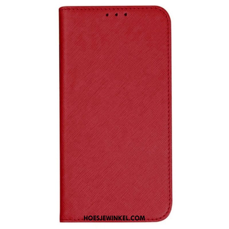 Folio-hoesje Voor Samsung Galaxy S24 Fe Kruistextuur