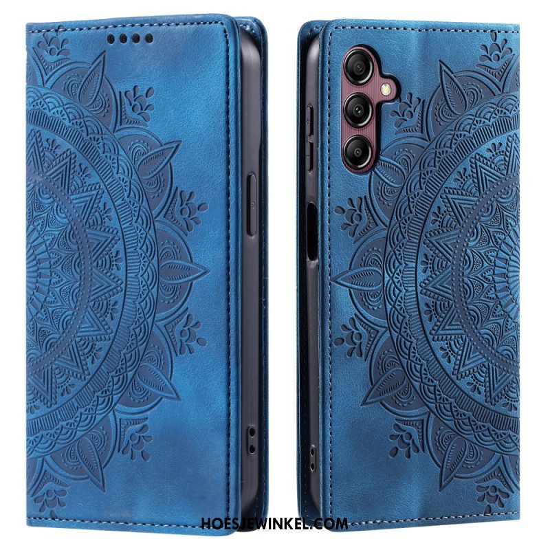 Folio-hoesje Voor Samsung Galaxy S25 5g Mandala-patroon Met Suède-effect